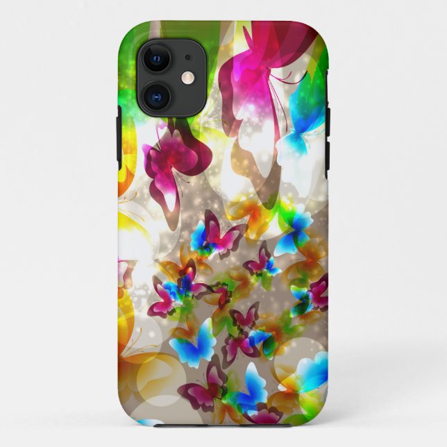 Abstract Butterflies Case-Mate iPhone Case (Back)