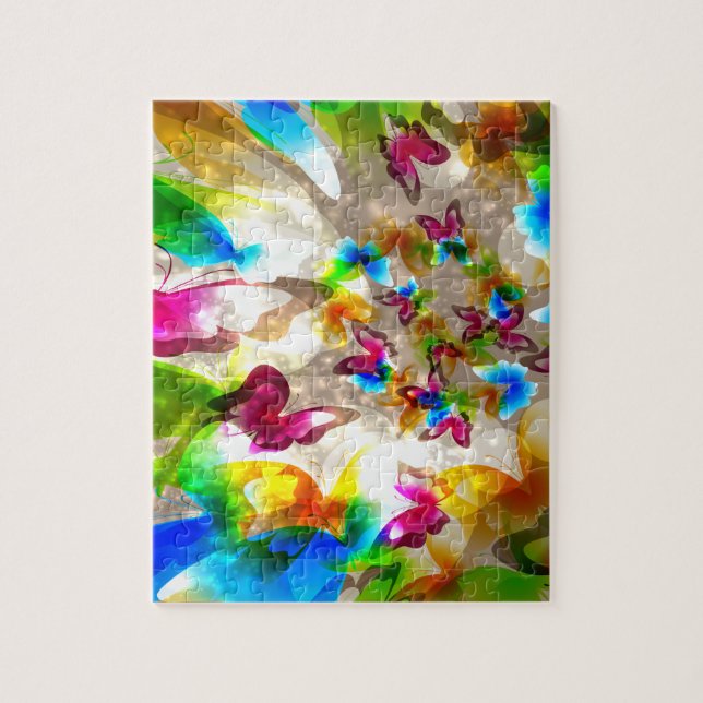 Abstract Butterflies Jigsaw Puzzle (Vertical)