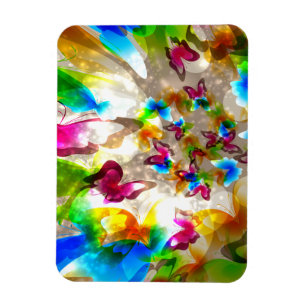 Abstract Butterflies Magnet