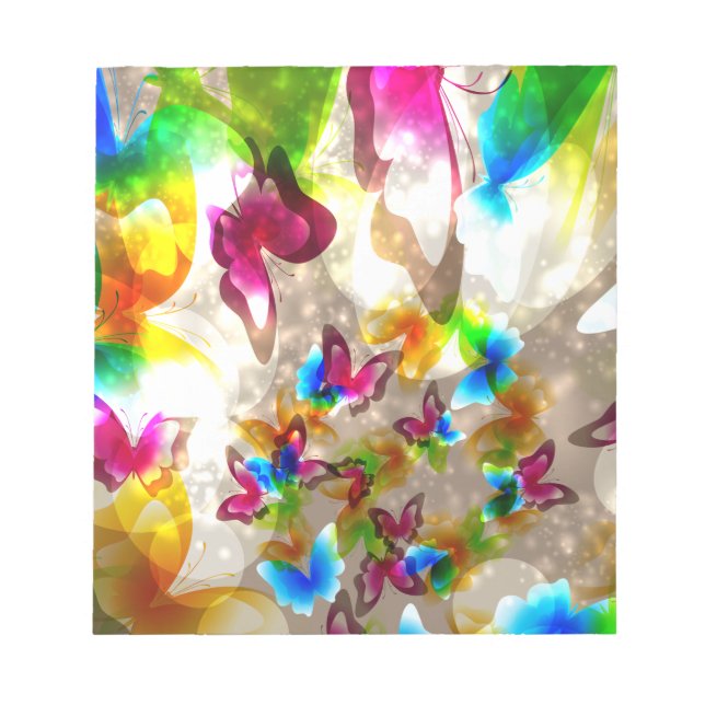 Abstract Butterflies Notepad (Front)