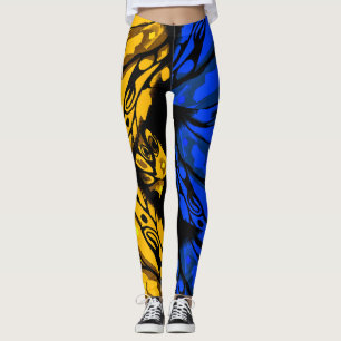 Abstract Butterfly 2 colors Leggings