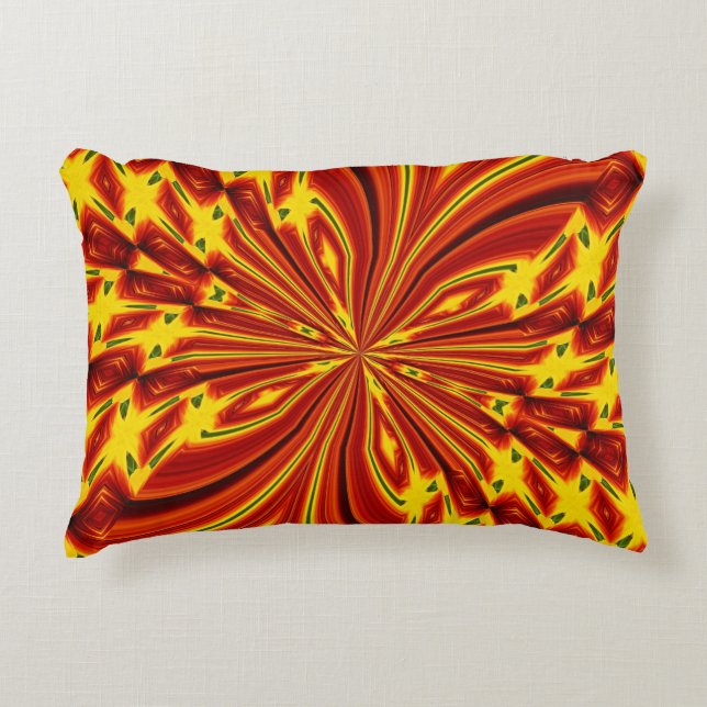 Abstract Butterfly Accent Pillow (Front)