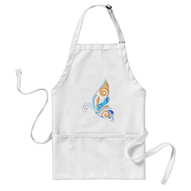Abstract Butterfly Adult Apron (Front)