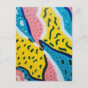 Abstract Butterfly Art Postcard
