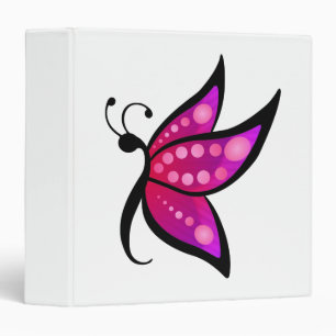 Abstract Butterfly Binder