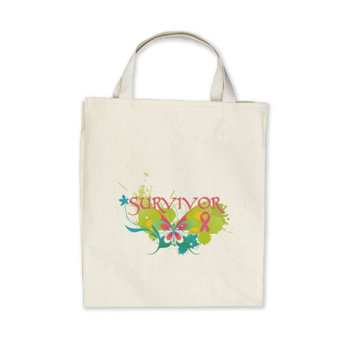 Abstract Butterfly Breast Cancer Survivor Bag