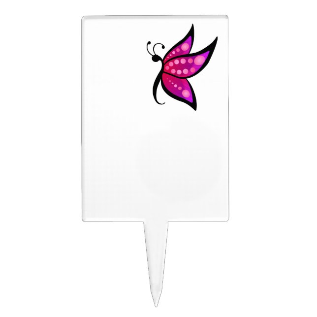 Abstract Butterfly Cake Topper (Front)