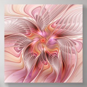 Abstract Butterfly Colorful Fantasy Fractal Art Acrylic Photo Tile