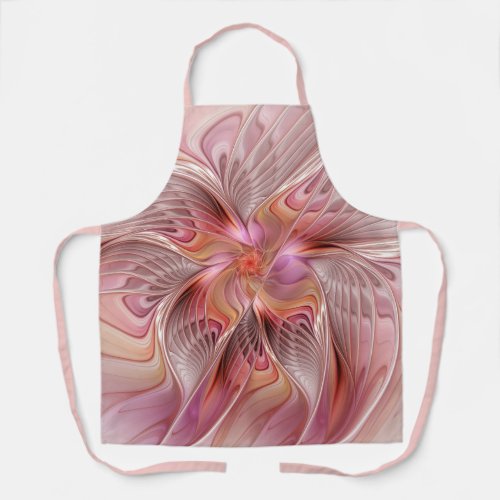 Abstract Butterfly Colorful Fantasy Fractal Art Apron