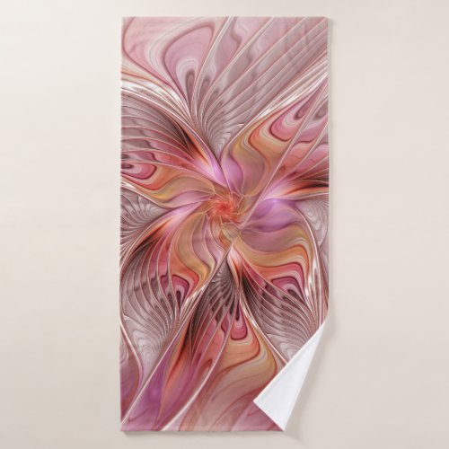 Abstract Butterfly Colorful Fantasy Fractal Art Bath Towel