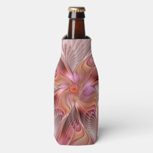Abstract Butterfly Colorful Fantasy Fractal Art Bottle Cooler