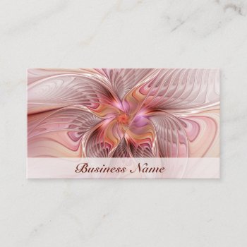 Abstract Butterfly Colorful Fantasy Fractal Art Business Card by GabiwArt at Zazzle