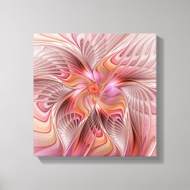 Abstract Butterfly Colorful Fantasy Fractal Art Canvas Print (Front)