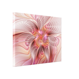 Abstract Butterfly Colorful Fantasy Fractal Art Canvas Print