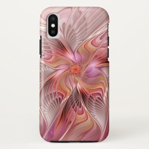 Abstract Butterfly Colorful Fantasy Fractal Art iPhone X Case