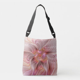 Abstract Butterfly Colorful Fantasy Fractal Art Crossbody Bag