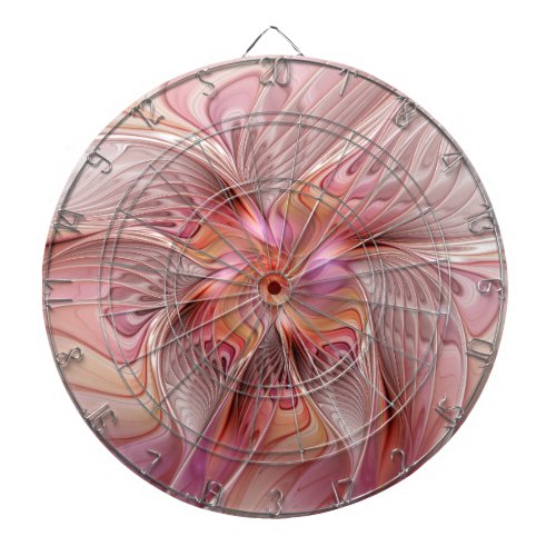 Abstract Butterfly Colorful Fantasy Fractal Art Dartboard