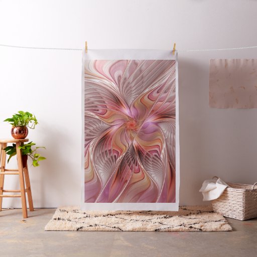 Abstract Butterfly Colorful Fantasy Fractal Art Fabric