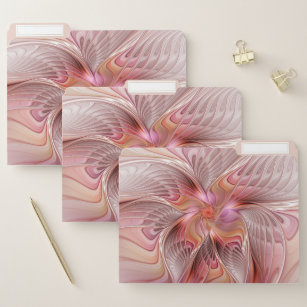 Abstract Butterfly Colorful Fantasy Fractal Art File Folder