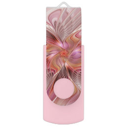 Abstract Butterfly Colorful Fantasy Fractal Art Flash Drive