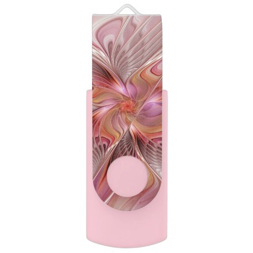 Abstract Butterfly Colorful Fantasy Fractal Art Flash Drive