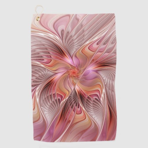 Abstract Butterfly Colorful Fantasy Fractal Art Golf Towel