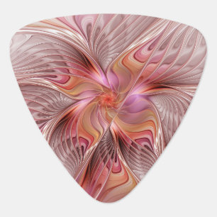 Abstract Butterfly Colorful Fantasy Fractal Art Guitar Pick