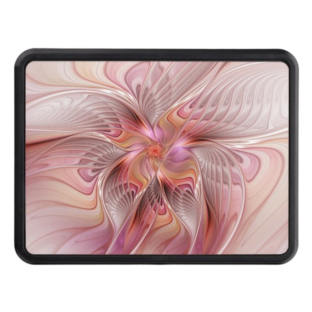 Abstract Butterfly Colorful Fantasy Fractal Art Hitch Cover (Front)