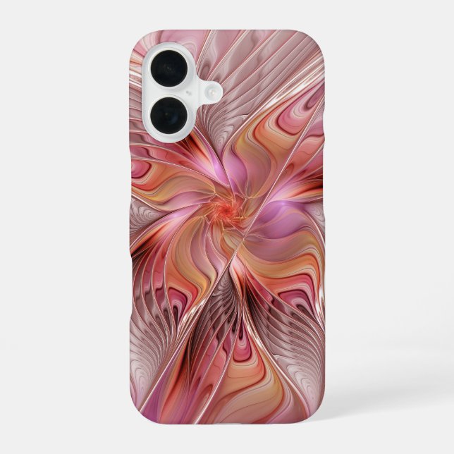 Abstract Butterfly Colorful Fantasy Fractal Art iPhone Case (Back)