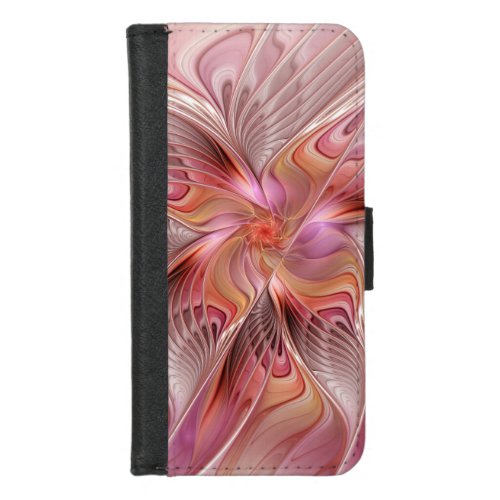 Abstract Butterfly Colorful Fantasy Fractal Art iPhone 87 Wallet Case