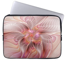 Abstract Butterfly Colorful Fantasy Fractal Art Laptop Sleeve