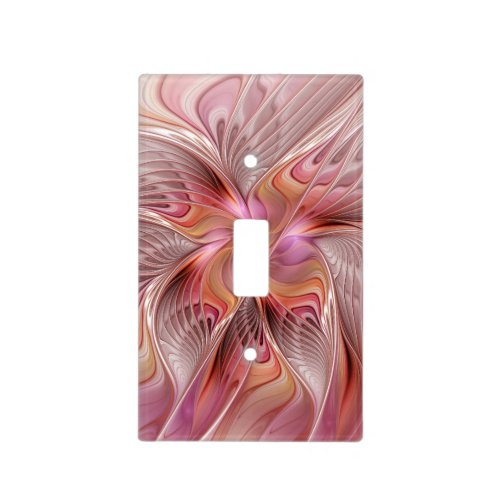 Abstract Butterfly Colorful Fantasy Fractal Art Light Switch Cover