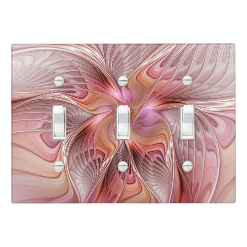 Abstract Butterfly Colorful Fantasy Fractal Art Light Switch Cover