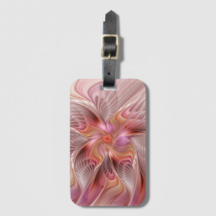 Abstract Butterfly Colorful Fantasy Fractal Art Luggage Tag