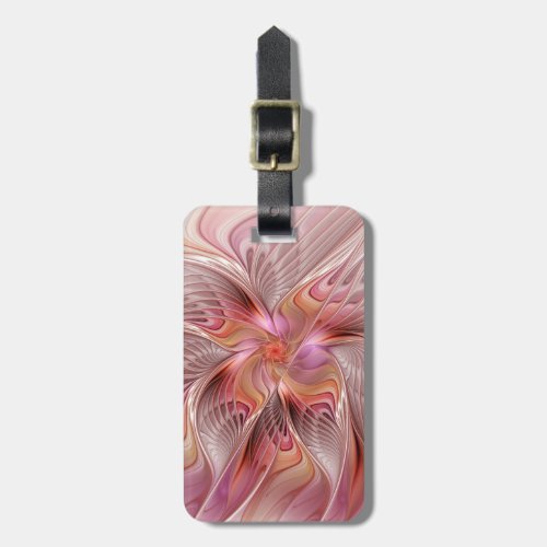 Abstract Butterfly Colorful Fantasy Fractal Art Luggage Tag