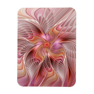Abstract Butterfly Colorful Fantasy Fractal Art Magnet