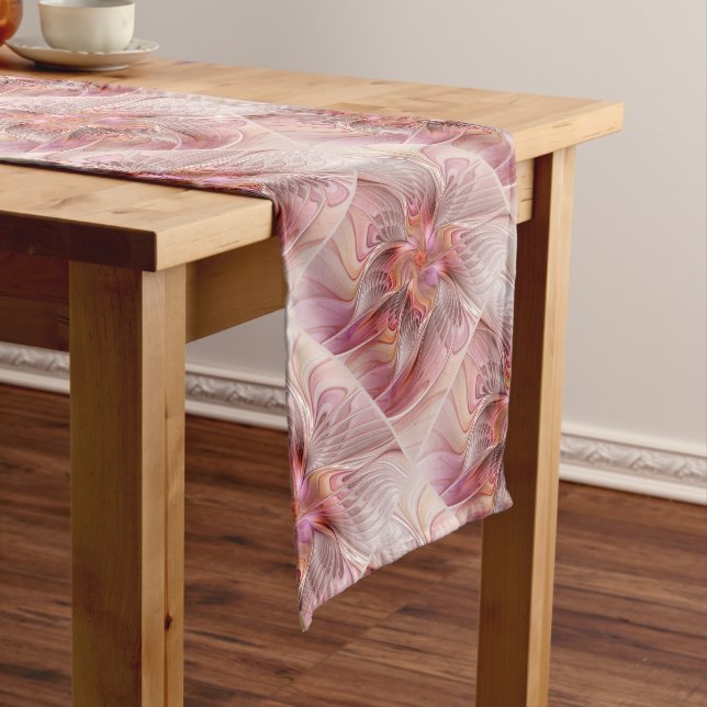 Abstract Butterfly Colorful Fantasy Fractal Art Medium Table Runner (In Situ)