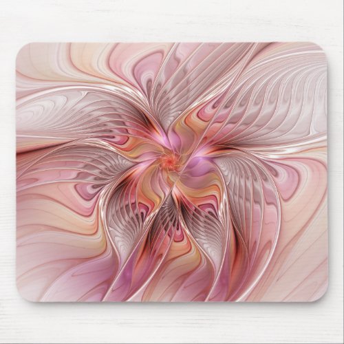 Abstract Butterfly Colorful Fantasy Fractal Art Mouse Pad