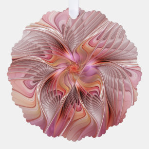 Abstract Butterfly Colorful Fantasy Fractal Art Ornament Card