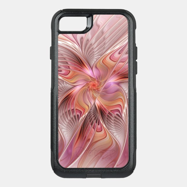 Abstract Butterfly Colorful Fantasy Fractal Art Otterbox iPhone Case (Back)
