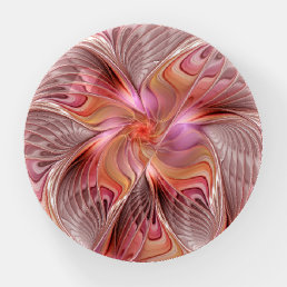 Abstract Butterfly Colorful Fantasy Fractal Art Paperweight