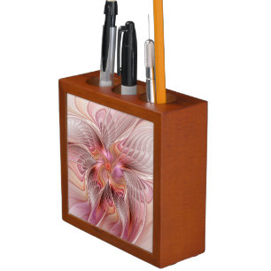 Abstract Butterfly Colorful Fantasy Fractal Art Pencil/Pen Holder