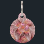 Abstract Butterfly Colorful Fantasy Fractal Art Pet ID Tag<br><div class="desc">A colorful and very decorative Fantasy Butterfly.
Design for your pet tag and more.</div>