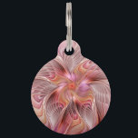Abstract Butterfly Colorful Fantasy Fractal Art Pet ID Tag<br><div class="desc">A colorful and very decorative Fantasy Butterfly.
Design for your pet tag and more.</div>