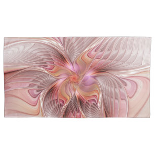 Abstract Butterfly Colorful Fantasy Fractal Art Pillow Case