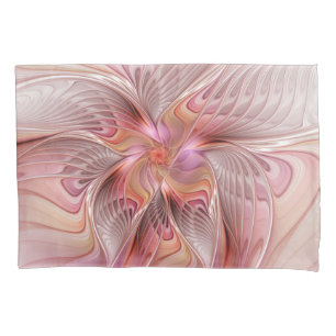 Abstract Butterfly Colorful Fantasy Fractal Art Pillow Case