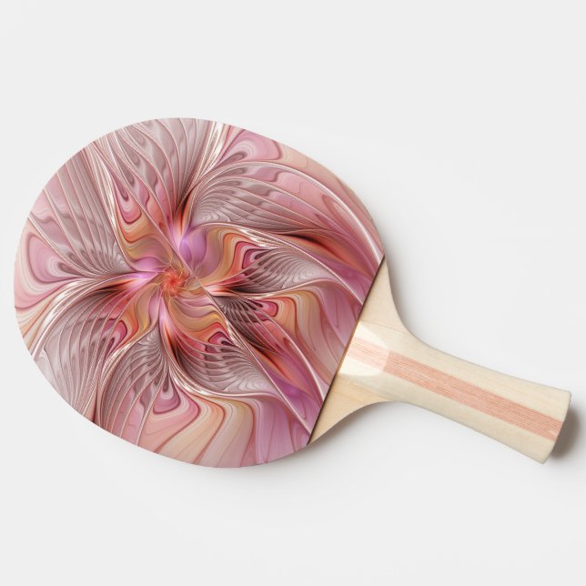 Abstract Butterfly Colorful Fantasy Fractal Art Ping-Pong Paddle (Side)