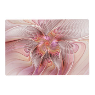 Abstract Butterfly Colorful Fantasy Fractal Art Placemat