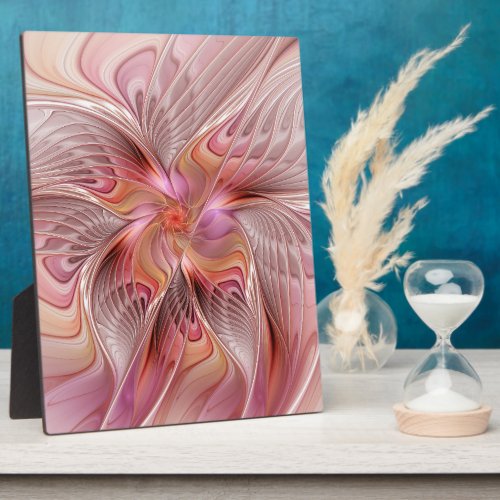 Abstract Butterfly Colorful Fantasy Fractal Art Plaque