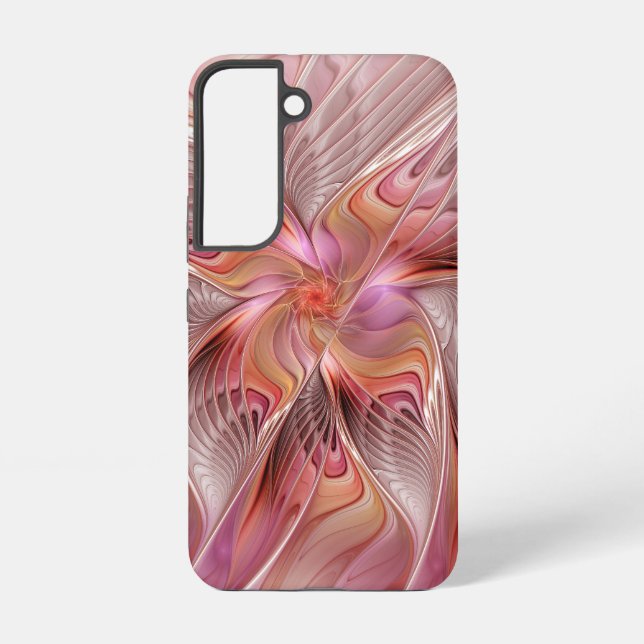 Abstract Butterfly Colorful Fantasy Fractal Art Samsung Galaxy Case (Back)